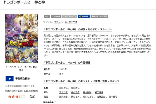 映画 ドラゴンボールZ 神と神の無料動画とフル動画の無料視聴まとめ